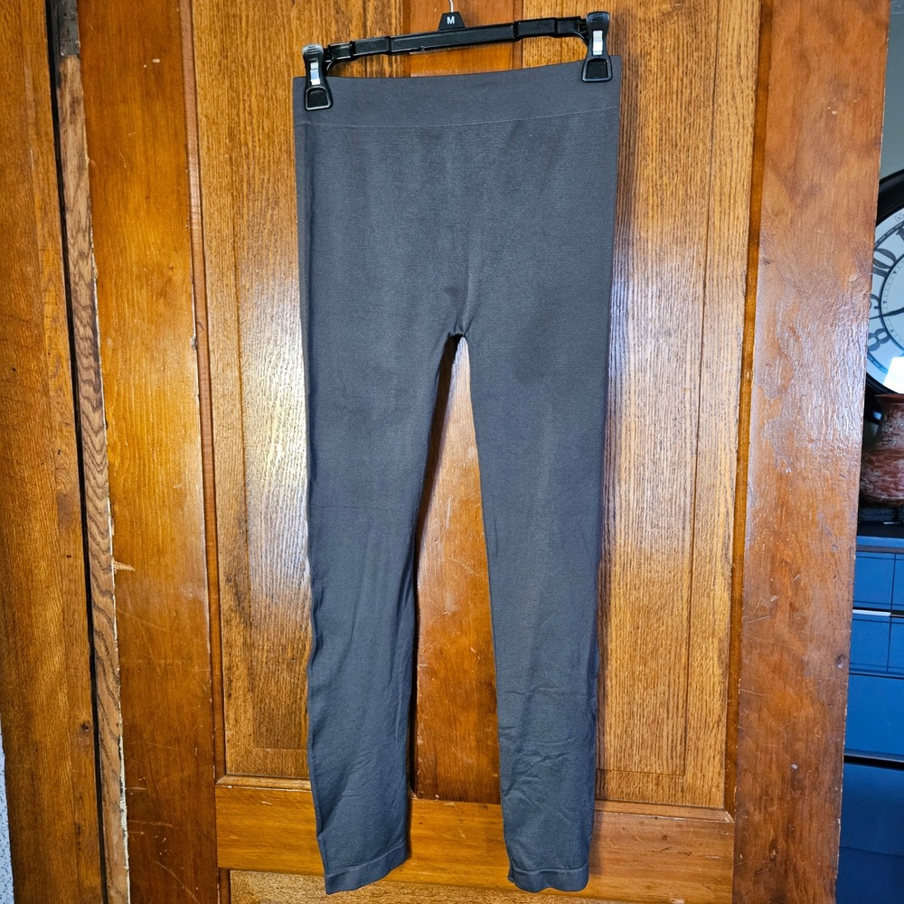 Zenana Outfitters Leggings Womens M/L Gray Seamless High Rise Athleisure Yoga